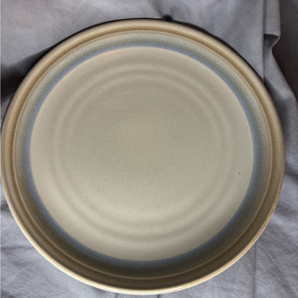 Noritake "Painted Desert" Cream and Blue Gradient Stoneware Salad/ Dessert Plate